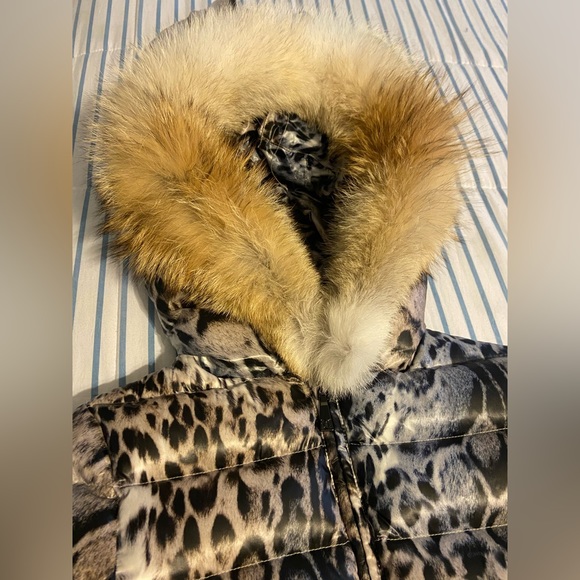 Dawn Levy Down Coat w/ Coyote Trim - Picture 3 of 15